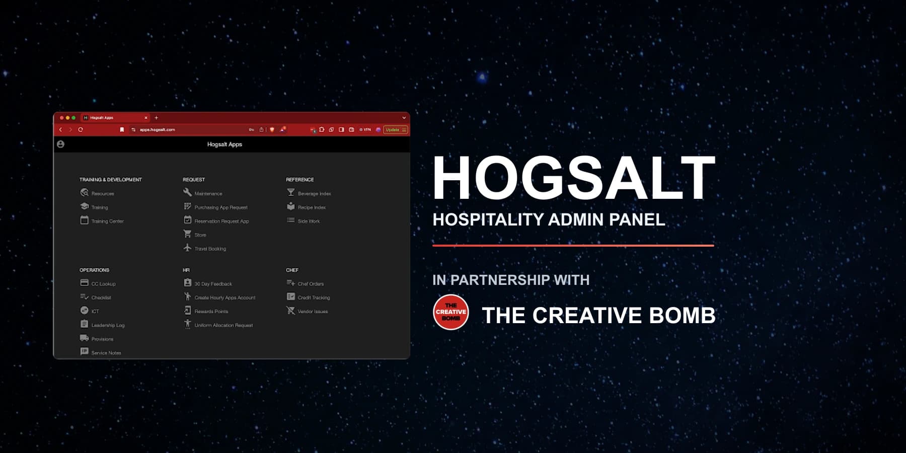 Hospitality Operations Admin Panel